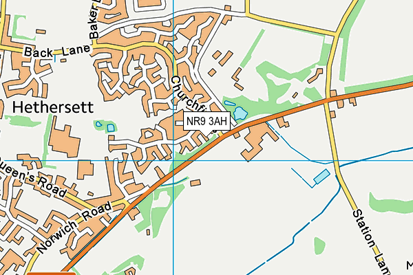 NR9 3AH map - OS VectorMap District (Ordnance Survey) NR9 3AH map - OS VectorMap District (Ordnance Survey)