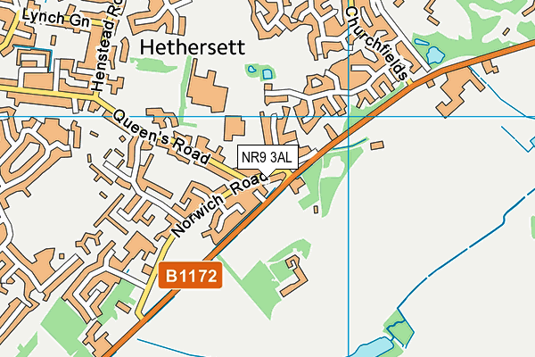 NR9 3AL map - OS VectorMap District (Ordnance Survey) NR9 3AL map - OS VectorMap District (Ordnance Survey)
