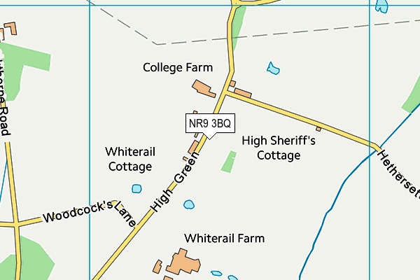 NR9 3BQ map - OS VectorMap District (Ordnance Survey) NR9 3BQ map - OS VectorMap District (Ordnance Survey)