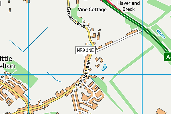 NR9 3NE map - OS VectorMap District (Ordnance Survey) NR9 3NE map - OS VectorMap District (Ordnance Survey)