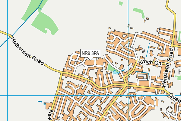 NR9 3PA map - OS VectorMap District (Ordnance Survey) NR9 3PA map - OS VectorMap District (Ordnance Survey)
