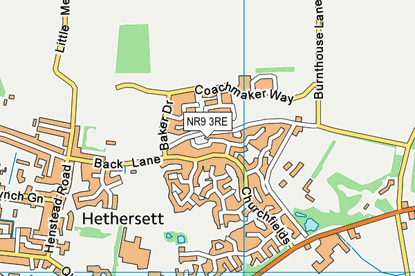 NR9 3RE map - OS VectorMap District (Ordnance Survey) NR9 3RE map - OS VectorMap District (Ordnance Survey)