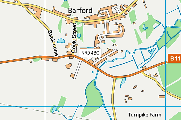 NR9 4BG map - OS VectorMap District (Ordnance Survey)