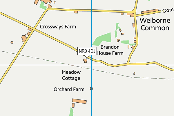 NR9 4DJ map - OS VectorMap District (Ordnance Survey) NR9 4DJ map - OS VectorMap District (Ordnance Survey)