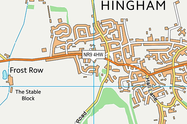 NR9 4HW map - OS VectorMap District (Ordnance Survey) NR9 4HW map - OS VectorMap District (Ordnance Survey)