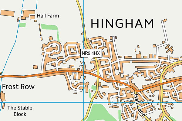 NR9 4HX map - OS VectorMap District (Ordnance Survey) NR9 4HX map - OS VectorMap District (Ordnance Survey)