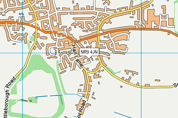 NR9 4JN map - OS VectorMap District (Ordnance Survey) NR9 4JN map - OS VectorMap District (Ordnance Survey)