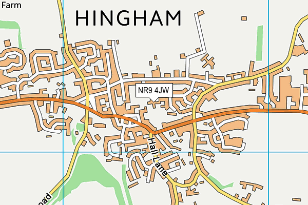 NR9 4JW map - OS VectorMap District (Ordnance Survey) NR9 4JW map - OS VectorMap District (Ordnance Survey)