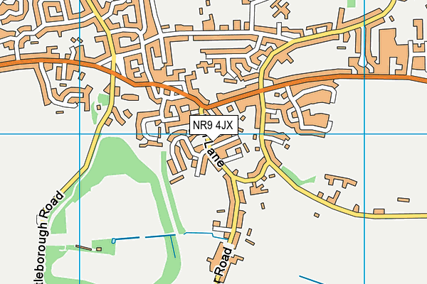 NR9 4JX map - OS VectorMap District (Ordnance Survey) NR9 4JX map - OS VectorMap District (Ordnance Survey)