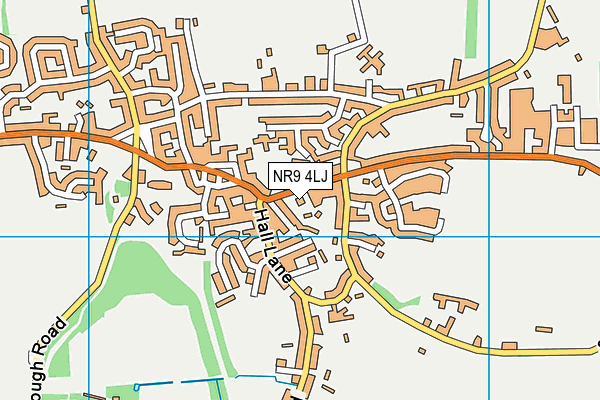 NR9 4LJ map - OS VectorMap District (Ordnance Survey) NR9 4LJ map - OS VectorMap District (Ordnance Survey)