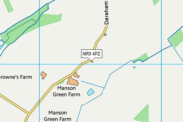 NR9 4PZ map - OS VectorMap District (Ordnance Survey) NR9 4PZ map - OS VectorMap District (Ordnance Survey)