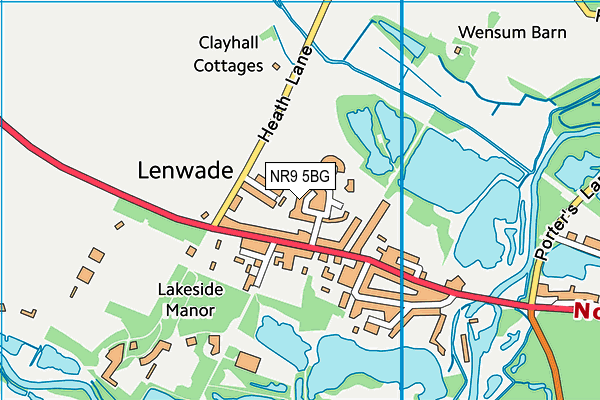 NR9 5BG map - OS VectorMap District (Ordnance Survey) NR9 5BG map - OS VectorMap District (Ordnance Survey)