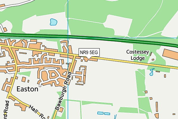 NR9 5EG map - OS VectorMap District (Ordnance Survey) NR9 5EG map - OS VectorMap District (Ordnance Survey)