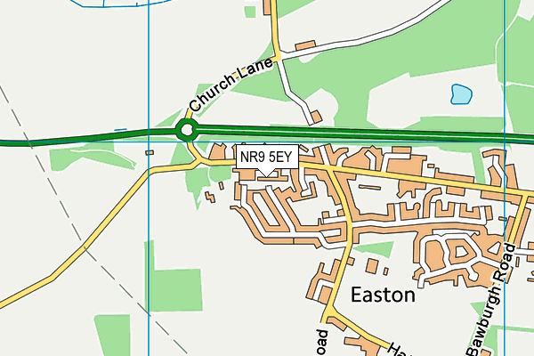 NR9 5EY map - OS VectorMap District (Ordnance Survey) NR9 5EY map - OS VectorMap District (Ordnance Survey)
