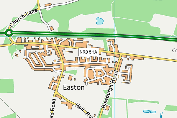 NR9 5HA map - OS VectorMap District (Ordnance Survey) NR9 5HA map - OS VectorMap District (Ordnance Survey)