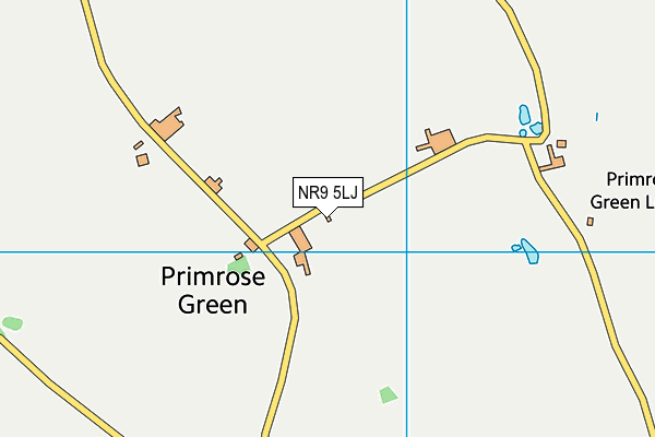 NR9 5LJ map - OS VectorMap District (Ordnance Survey)