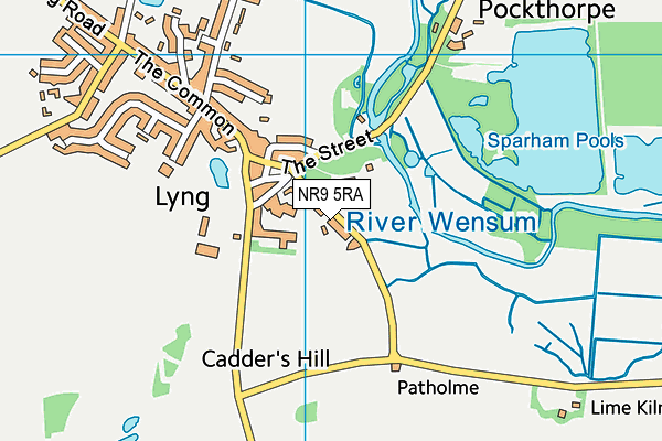 NR9 5RA map - OS VectorMap District (Ordnance Survey) NR9 5RA map - OS VectorMap District (Ordnance Survey)
