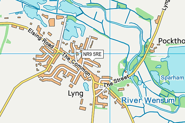 NR9 5RE map - OS VectorMap District (Ordnance Survey) NR9 5RE map - OS VectorMap District (Ordnance Survey)