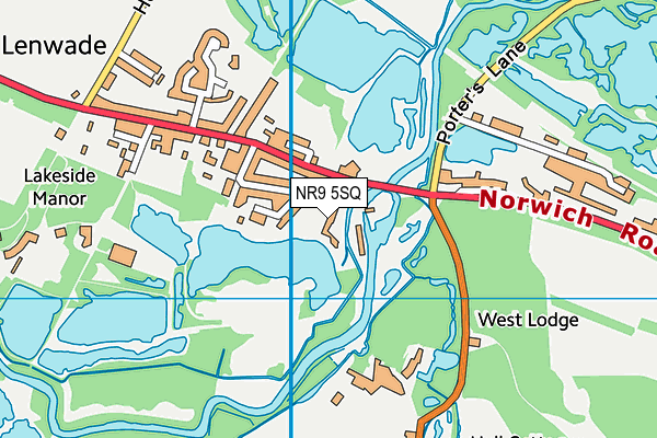NR9 5SQ map - OS VectorMap District (Ordnance Survey) NR9 5SQ map - OS VectorMap District (Ordnance Survey)
