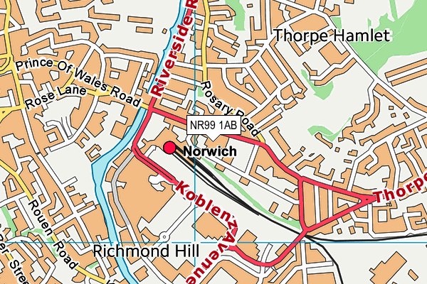 NR99 1AB map - OS VectorMap District (Ordnance Survey) NR99 1AB map - OS VectorMap District (Ordnance Survey)