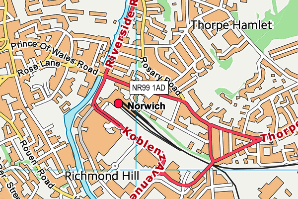 NR99 1AD map - OS VectorMap District (Ordnance Survey) NR99 1AD map - OS VectorMap District (Ordnance Survey)