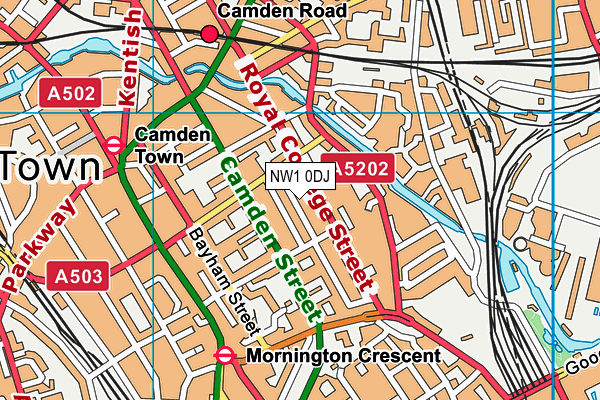 NW1 0DJ map - OS VectorMap District (Ordnance Survey) NW1 0DJ map - OS VectorMap District (Ordnance Survey)