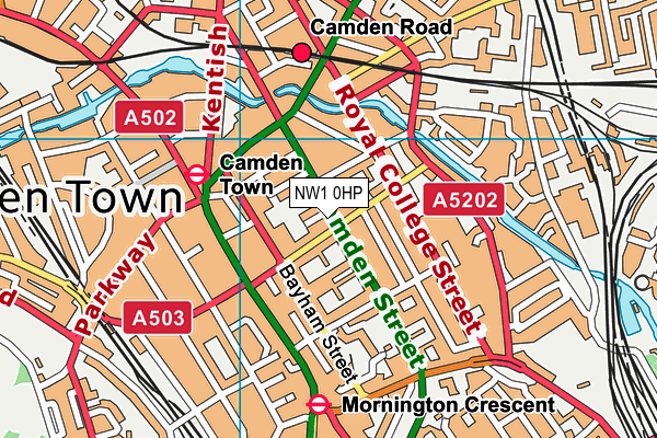 NW1 0HP map - OS VectorMap District (Ordnance Survey)