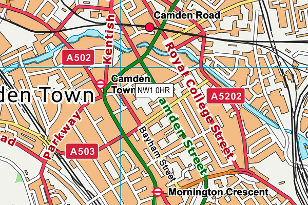 NW1 0HR map - OS VectorMap District (Ordnance Survey) NW1 0HR map - OS VectorMap District (Ordnance Survey)