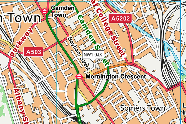NW1 0JX map - OS VectorMap District (Ordnance Survey) NW1 0JX map - OS VectorMap District (Ordnance Survey)