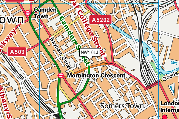 NW1 0LJ map - OS VectorMap District (Ordnance Survey) NW1 0LJ map - OS VectorMap District (Ordnance Survey)