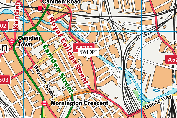 NW1 0PT map - OS VectorMap District (Ordnance Survey) NW1 0PT map - OS VectorMap District (Ordnance Survey)