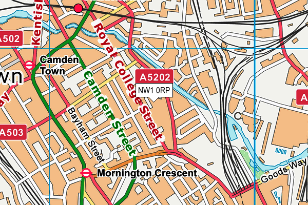 NW1 0RP map - OS VectorMap District (Ordnance Survey)