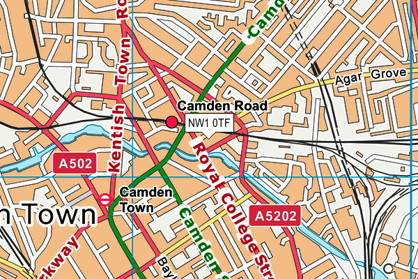 NW1 0TF map - OS VectorMap District (Ordnance Survey)