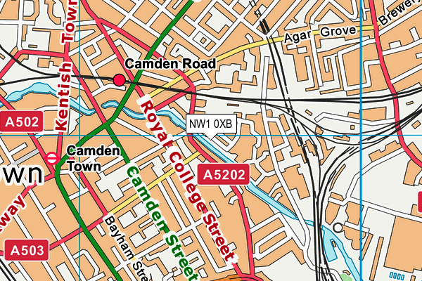 NW1 0XB map - OS VectorMap District (Ordnance Survey) NW1 0XB map - OS VectorMap District (Ordnance Survey)