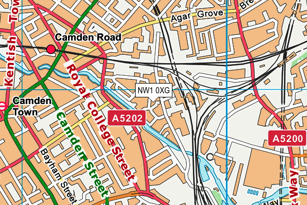 NW1 0XG map - OS VectorMap District (Ordnance Survey) NW1 0XG map - OS VectorMap District (Ordnance Survey)