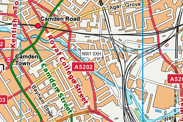 NW1 0XH map - OS VectorMap District (Ordnance Survey) NW1 0XH map - OS VectorMap District (Ordnance Survey)