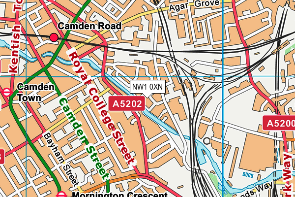 NW1 0XN map - OS VectorMap District (Ordnance Survey) NW1 0XN map - OS VectorMap District (Ordnance Survey)