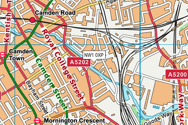 NW1 0XP map - OS VectorMap District (Ordnance Survey) NW1 0XP map - OS VectorMap District (Ordnance Survey)