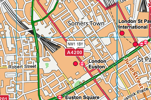 NW1 1BY map - OS VectorMap District (Ordnance Survey)