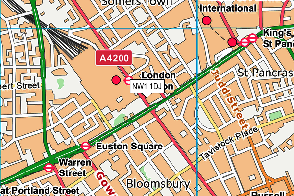 NW1 1DJ map - OS VectorMap District (Ordnance Survey)