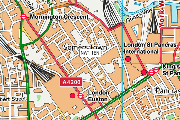 NW1 1EN map - OS VectorMap District (Ordnance Survey)