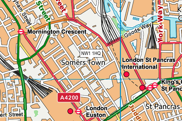 NW1 1HQ map - OS VectorMap District (Ordnance Survey)
