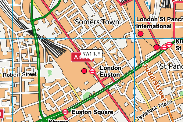 NW1 1JY map - OS VectorMap District (Ordnance Survey)