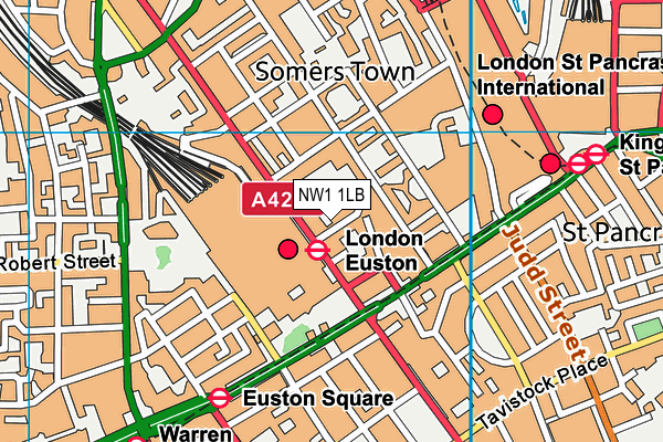 NW1 1LB map - OS VectorMap District (Ordnance Survey) NW1 1LB map - OS VectorMap District (Ordnance Survey)