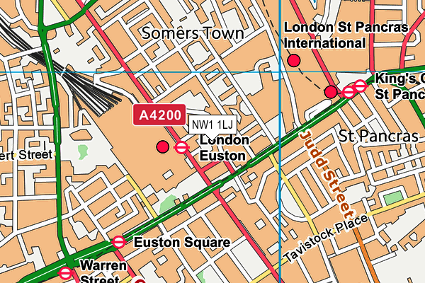NW1 1LJ map - OS VectorMap District (Ordnance Survey) NW1 1LJ map - OS VectorMap District (Ordnance Survey)