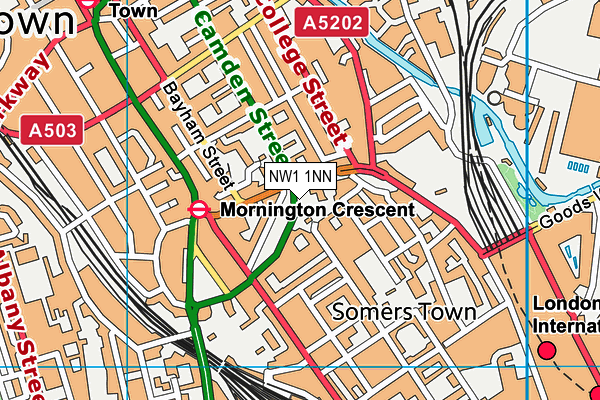 NW1 1NN map - OS VectorMap District (Ordnance Survey) NW1 1NN map - OS VectorMap District (Ordnance Survey)