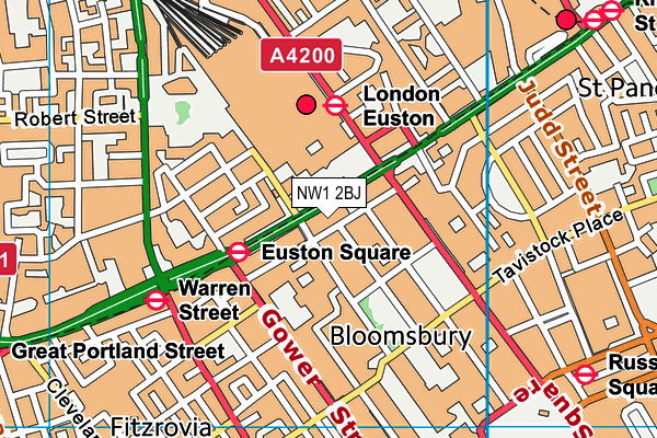 NW1 2BJ map - OS VectorMap District (Ordnance Survey) NW1 2BJ map - OS VectorMap District (Ordnance Survey)