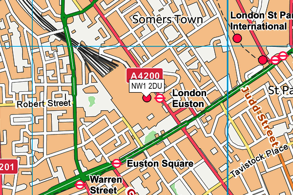NW1 2DU map - OS VectorMap District (Ordnance Survey) NW1 2DU map - OS VectorMap District (Ordnance Survey)