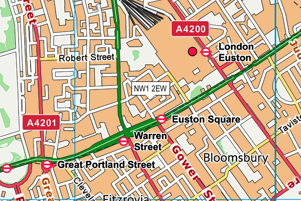 NW1 2EW map - OS VectorMap District (Ordnance Survey) NW1 2EW map - OS VectorMap District (Ordnance Survey)