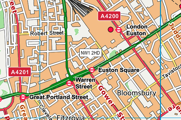 NW1 2HD map - OS VectorMap District (Ordnance Survey) NW1 2HD map - OS VectorMap District (Ordnance Survey)